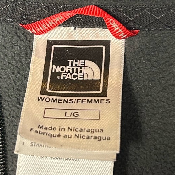 The North Face Black Quarter-Zip Fleece Pullover Women Long Sleeve size L Black - Picture 6 of 10